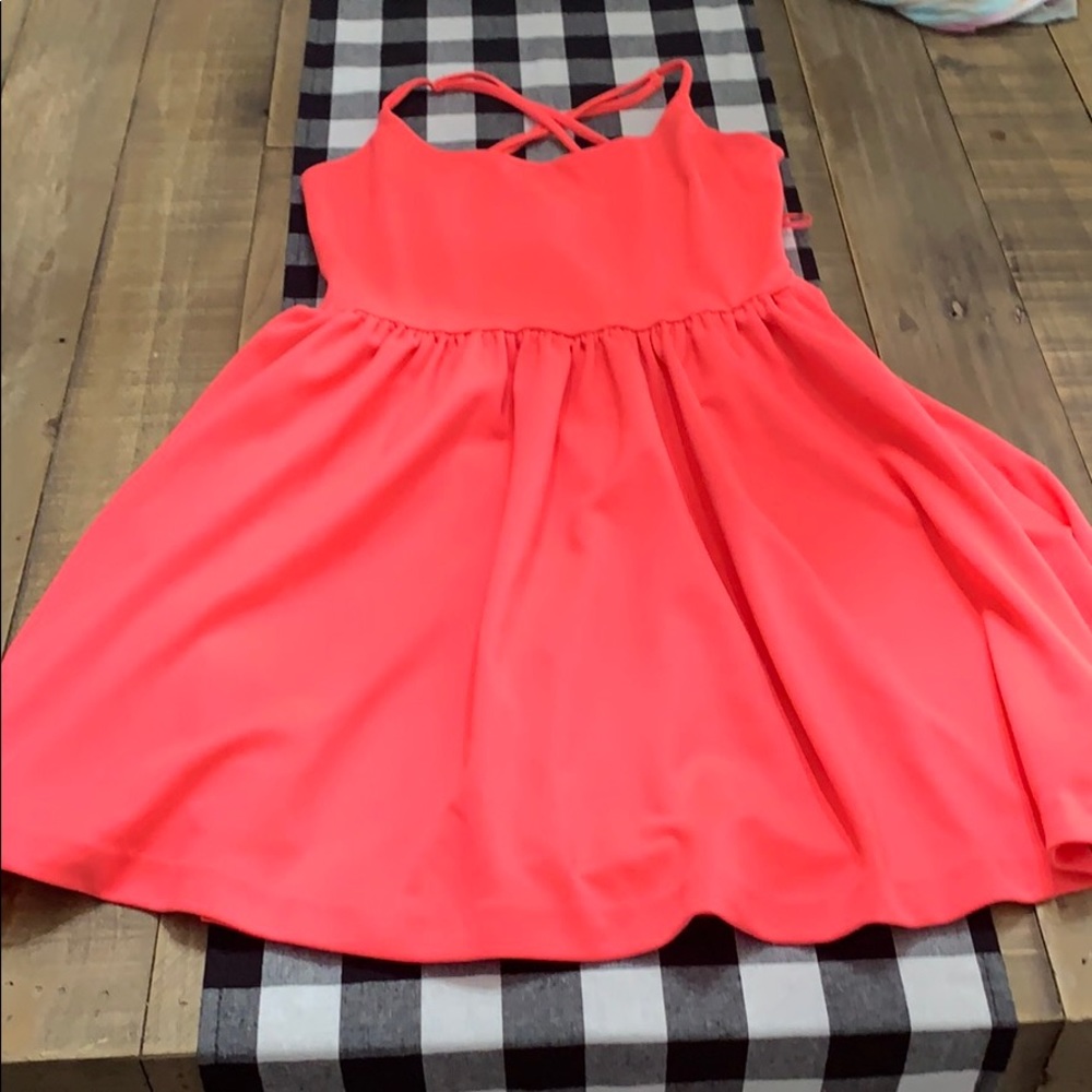 Pink mini dress